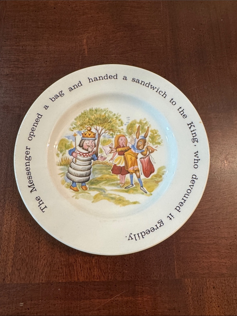 Johnson Brothers Alice In Wonderland Mad Hatters Tea Party 6" Plate England